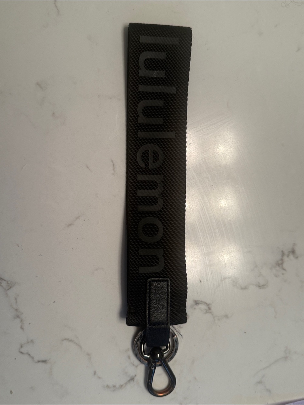 lululemon athletica Black Logo Key Strap